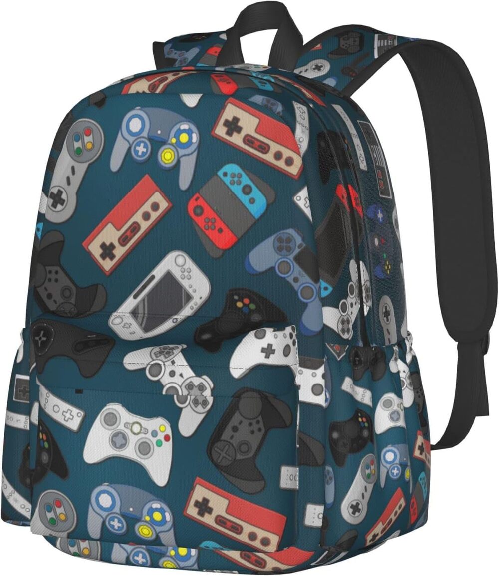 Oplp Video Game Controller Background Backpack